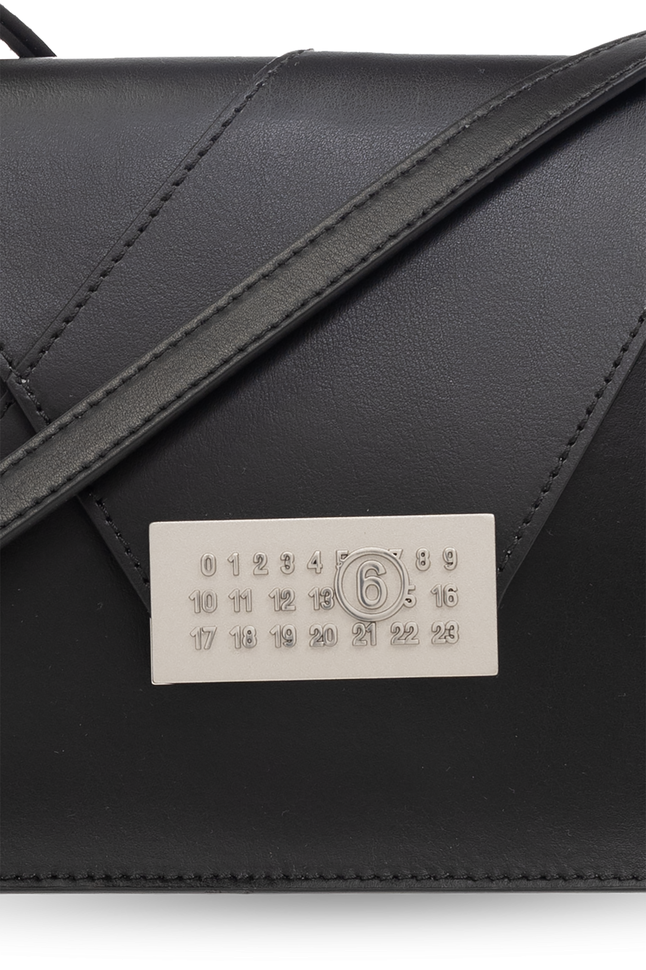 Black 'Numeric Medium' shoulder bag MM6 Maison Margiela